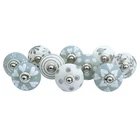 Royal Kraft Vintage Light Cadet Grey Hand Painted Ceramic Set Of 10, SKNOB004 New. Price: $17.44.