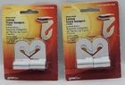(2) Pks- Ceiling Track Hanger Hooks White Finsh Hillman Anchor Wire 122323 New. Price: $6.45.