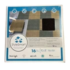 Foss Contemporary Carpet Tiles 16 Peel Stick Mocha 18X18 Stylesmart Cover 36SF New. Price: $134.99.