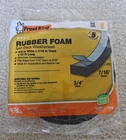 Thermwell Rubber Foam Self Stick Weatherseal Tape, 3/4W X 7/16-IN. 10-FT. New. Price: $11.95.