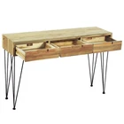 Console Table Entryway Narrow Side With Drawers Solid Teak Vidaxl New. Price: $293.99.