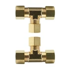 Legines Brass Compression Fitting, Tee Union, 3 Ways Connector, 1/4" Tube Od,... New. Price: $11.99.