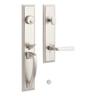 MNG-EXTR-5002- Brass Entry Door No Backset Left Hand Satin Nickel Open. Price: $86.00.