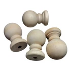 4 Pcs Wood Finial 27/16 Inch 5/16 Hole Dowel Rod End Cap Topper Ornament New. Price: $21.66.