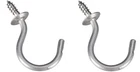 (15) National Mfg N348-458 Packs 1-1/2" Stainless Steel Screw Cup Hooks New. Price: $75.89.