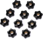 Mozeat Lens 10 Pack 6 Star Knobs 1/4 Inch 20 Female Threaded Hexagon Head Thru New. Price: $10.08.