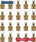 20 Pcs Gold Copper Universal Fit Metal Valve Stem Caps With Core Remover For Car New. Price: $10.48.