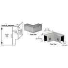 Crl Brushed Nickel 90176; "sleeve Over" Glass Clamp New. Price: $29.92.