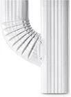 Vyh Downspout Gutter Connector 2X3 Upright 2"X3" Left, White New. Price: $41.99.