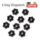 Mozeat Lens 10 Pack 1/4"-20 Star Knobs Female Threaded Black New. Price: $12.64.