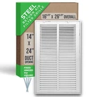 Filter Return Air Grille 14X24 Duct Opening White Handua Steel Fits Fixed Hinged New. Price: $89.99.