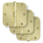 Signature Hardware 3-1/2 Rounded Steel Door Hinge Plain Bearing 3-PACK Pb Open. Price: $11.77.