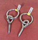 National Hardware N220-657 Hitch Ring & Screw Eye 3/8 X 3-1/2" Zinc Plated 160LB New. Price: $5.49.