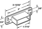 Prime-line 22842 Nylon/plastic White Side Mount Drawer Track Back Plate New. Price: $8.17.