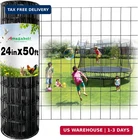 Amagabeli Black Coated Welded Wire Fence X 3 24INCH 50FT 16 Gauge New. Price: $84.36.
