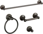 Calisto 4-PIECE Bathroom Accessory Set In Elegant Oil Rubbed Bronze New. Price: $144.99.