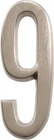 Hillman Distinctions 4-IN. Adhesive Nickel House Number 9, 2-PACK Open. Price: $17.00.