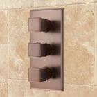 Signature Hardware 421819 Ryle 4-WAY Thermostatic Valve With Square Knob Handles New. Price: $55.00.