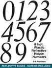 Hillman 6 Inch Black Reflective Plastic House Mailbox Number 1 2 3 4 5 7 8 9 New. Price: $7.48.