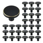 Mcredy Flat Black Brass Cabinet Door Knobs 28MM Drawer Pulls Pack Of 30 New. Price: $77.42.
