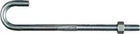 National Hardware N232-967 Zinc-plated Steel J-bolt 3/8 In. With Hex Nuts New. Price: $7.10.