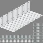 Alise 12 Pack Floating Shelf Brackets,white Heavy Duty Corner Brace,st New. Price: $44.99.