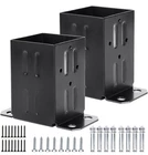 Eapele 4X4 Wood Fence Post Anchor Base, 13GA Thick Steel And Black Powder Coa... Open. Price: $21.99.