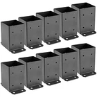 Vevor 10PCS 4X4 Post Base, (inner Size 3.6 Inch) Wood Fence New. Price: $146.28.