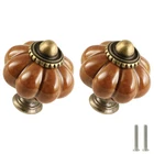 Earthy Yellow Pumpkin Knobs 6 Pack Ceramic Cabinet Vintage Drawer Pulls... New. Price: $15.76.
