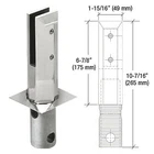 Crl 316 Polished Stainless Steel Square Spigot, Core Mount, Fits 12 Mm Glass New. Price: $219.62.