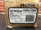 Moen YG0412BN Align 12" Grab Bar Brushed Nickel Bathroom Safety Rail Open. Price: $38.00.