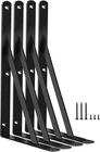 Heavy Duty Black Shelf Brackets Metal 11X8 Inch 6-PACK 240LB Capacity New. Price: $30.18.