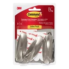 Medium Designer Hooks Brushed Nickel 3 6 Strips Decorate Damage Free New. Price: $23.41.