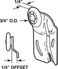 Prime-line 16224-F Mill Plastic Patio Door Roller Assembly 3/4 Dia. X 1/4 In. New. Price: $8.21.