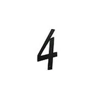 Deltana RNZ44 In. House Numbers Zinc Die-cast Black (set Of 10) (4) New. Price: $19.32.