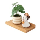 Oak Floating Shelves For Wall 12 Inch Natural Wood Display Picture Ledge New. Price: $32.64.