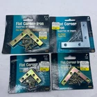 Ultra Flat Corner Iron Zinc Plated Fence Gate Barn Door-assorted-lot Of 4 New. Price: $12.72.