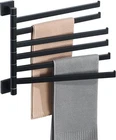 Alise Swivel Towel BARS,6-ARM Rack,swing Out 6-BARS, Matte Black New. Price: $65.26.