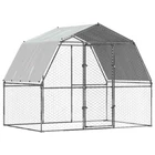 Chicken Cage With Roof And Hen Coop Outdoor Silver Galvanized Steel Vidaxl New. Price: $290.99.