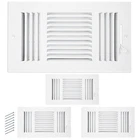 4 Pcs 10X6 Vent Covers For Ceiling, Solid Metal Register 3-WAY New. Price: $54.96.