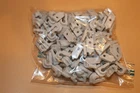 100 Down Wall Clips For Wire Shelving. White. Compatible W/ Closetmaid, Others New. Price: $27.00.