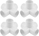 "sdtc Tech 4-PACK 3/4"" 5 Way Pvc Fitting Elbow Furniture Grade Pipe Connector New. Price: $20.99.