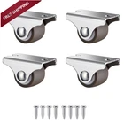 Luxinika Mini Fixed Caster Wheels 1 Low Profile Inch, Silver, Brown New. Price: $16.64.
