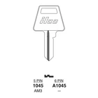 Kaba Ilco 1045-AM3 Key Blank,brass,type AM3,5 Pin, Lot Of New. Price: $9.99.