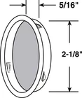 Prime-line 163920 Satin Nickel Silver Steel Pull Handle 2-1/8 Dia. X 5/16 In. New. Price: $9.32.