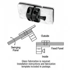 Crl MLSP2BS 316 Brushed Stainless 180 Degree Glass-to-glass Gate Latch New. Price: $258.20.