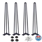 Osring 32 Inch Hairpin Table Legs 1/2 Dia 3-RODS Metal Furniture For New. Price: $88.74.