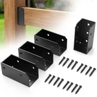 Forogore 4 Pcs 2 X Stainless Steel Deck Railing Brackets Parallel, Black New. Price: $29.44.