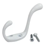 10X Rok Heavy Duty White Home Wall Closet Towel Coat Clothes Double Hook Hanger New. Price: $25.78.