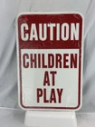 Hy-ko Usa 12X18 Children At Play Traffic Sign, In H, W, HW-7 Red White New. Price: $29.99.